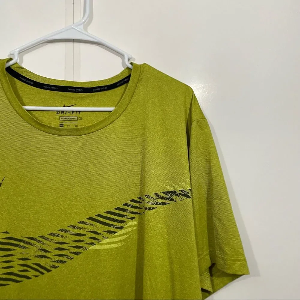 NWOT Nike Dri-Fit Chartreuse Green Short Sleeve Athletic T-Shirt